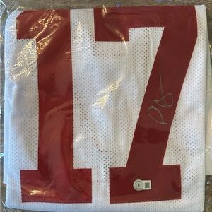 AUTOGRAPHED PLAXICO BURRESS NY GIANTS JERSEY